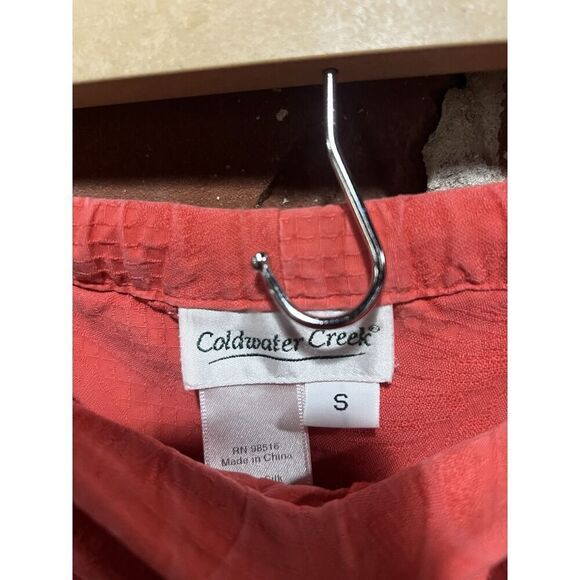 Coldwater Creek Womens Pink Pull On Cropped Floral Pattern Silk Pants Size Small - Picture 3 of 3